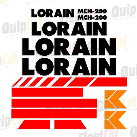 Lorain Crane Decal Set