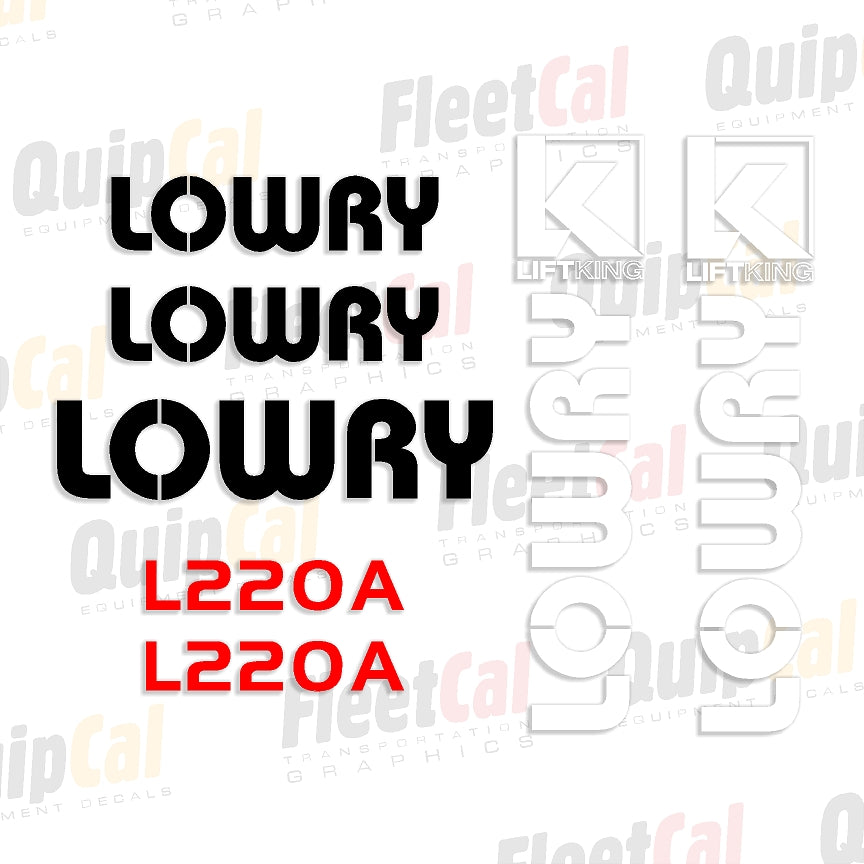 Lowry Forklift Decals