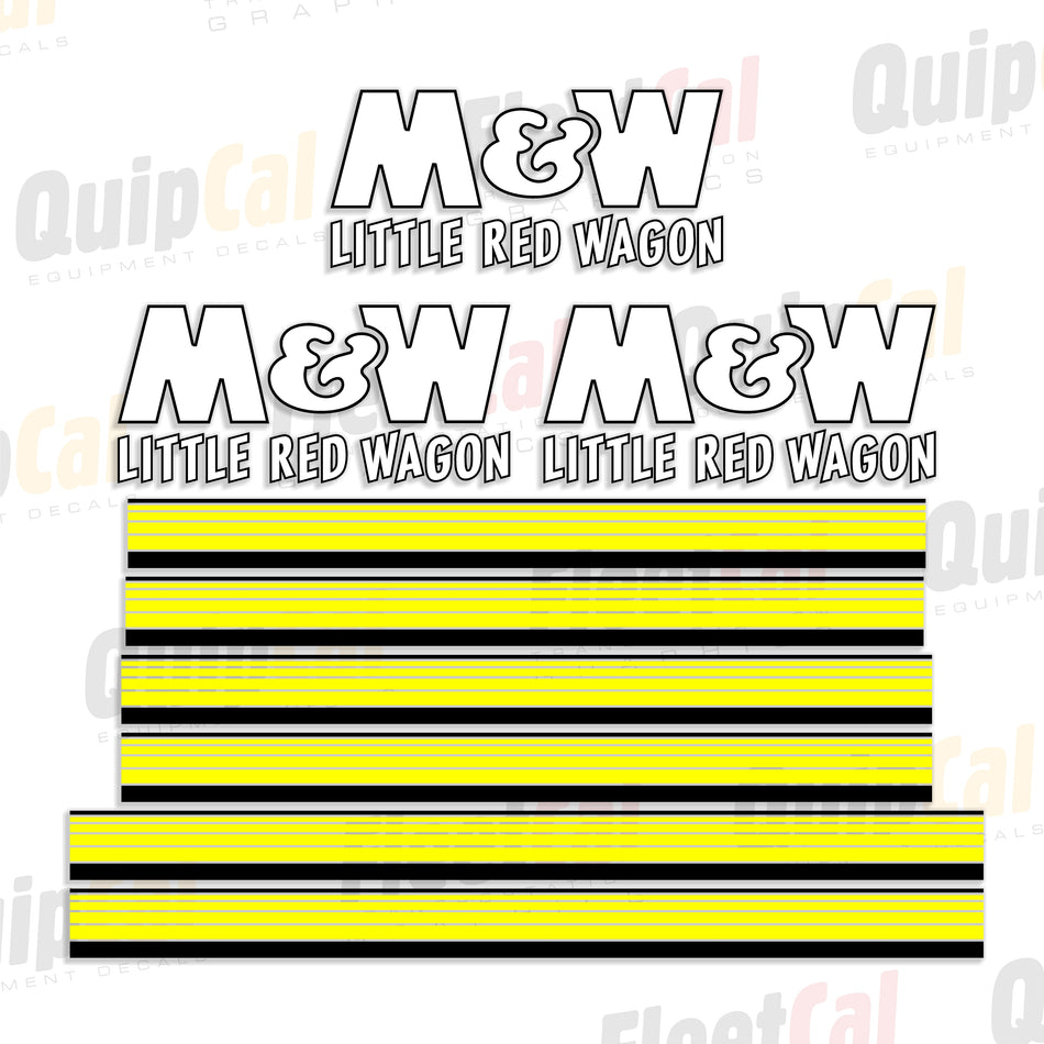 M&W Grain Cart Decal Set (Green Wagon)
