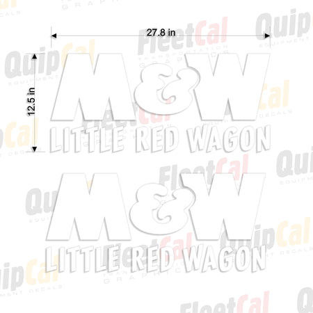 M&W Gravity Wagon Decals