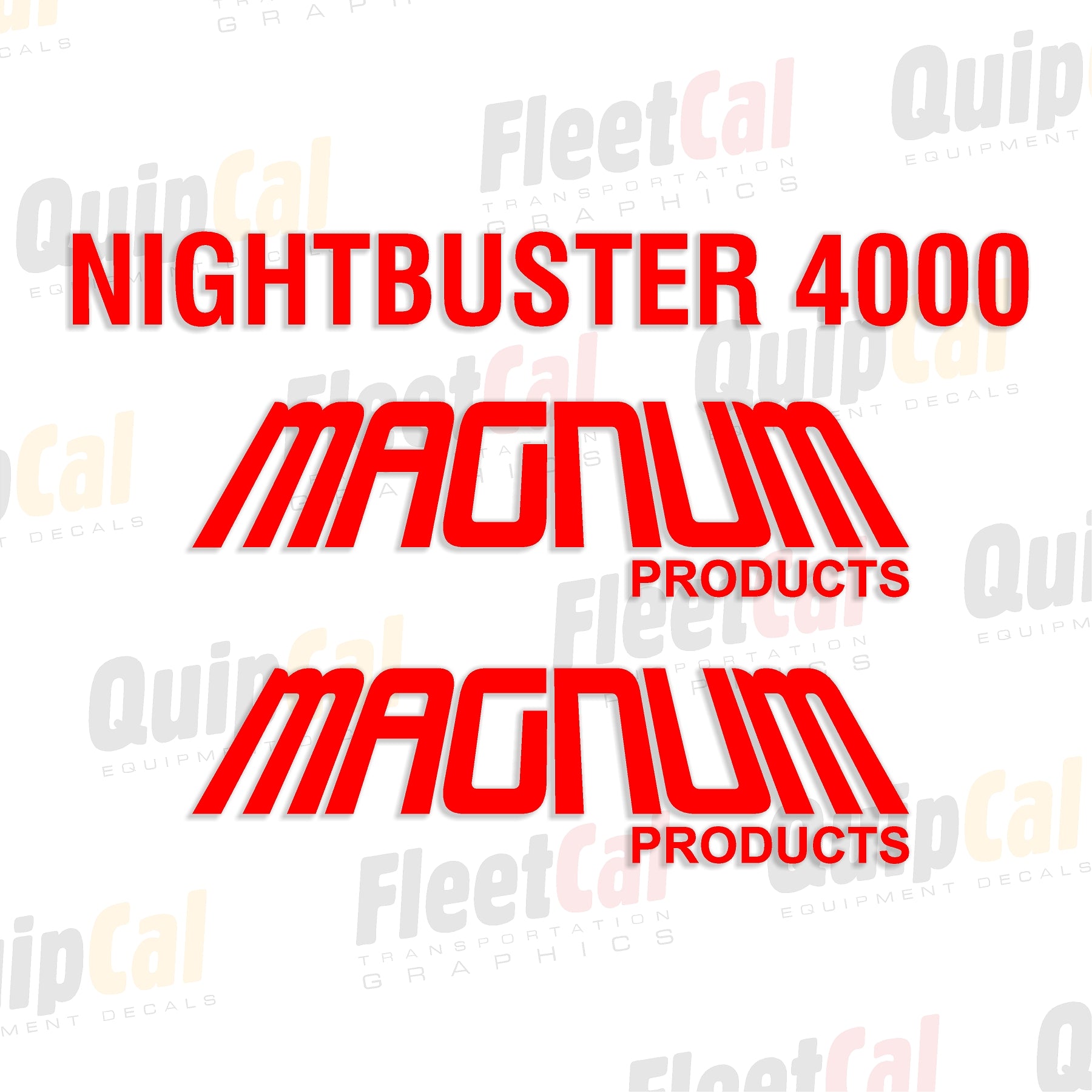 Magnum Light Tower Decals