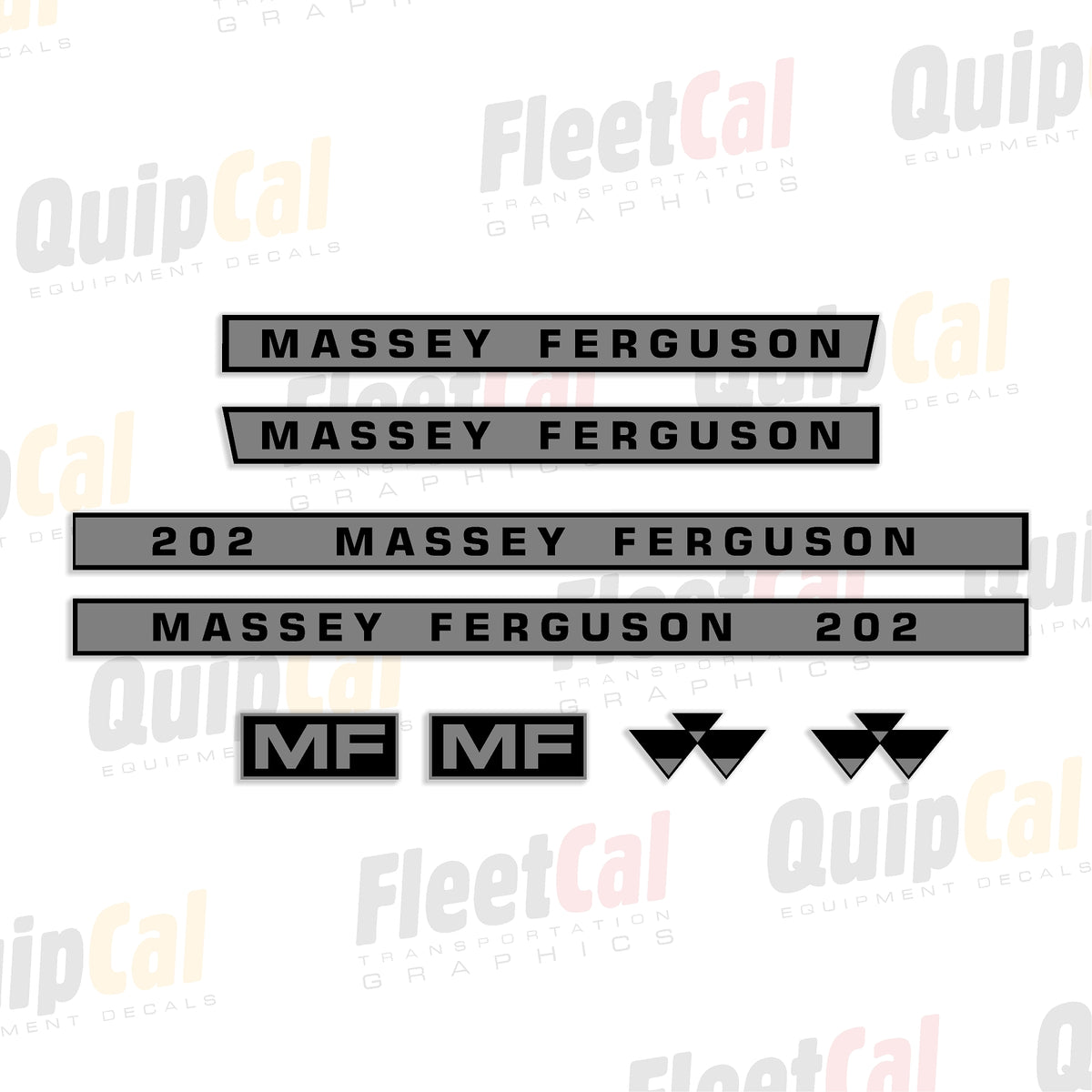 Mf Stickers Massey Ferguson 202 Tractor Loader Marking Decal Set – Truck and ...