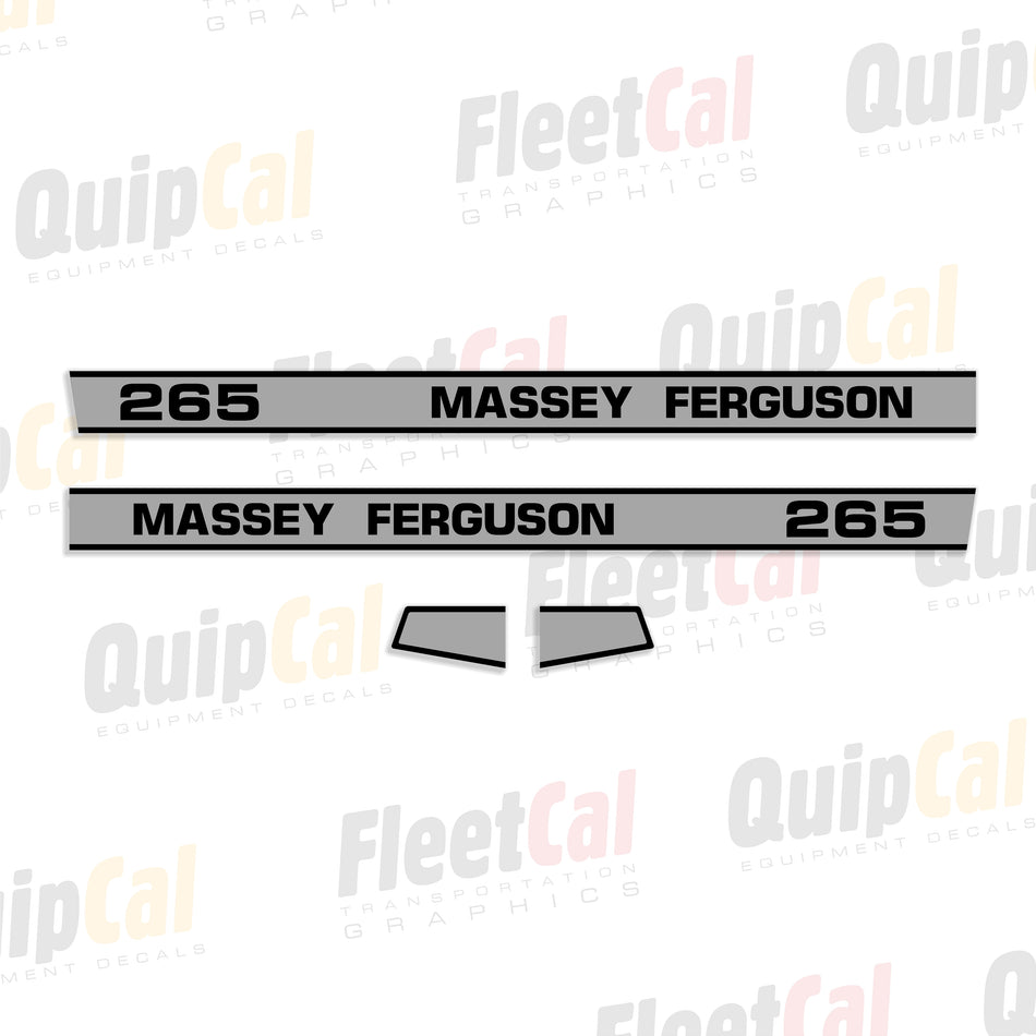 Massey Ferguson 265 Late Model Tractor Hood Decal Set