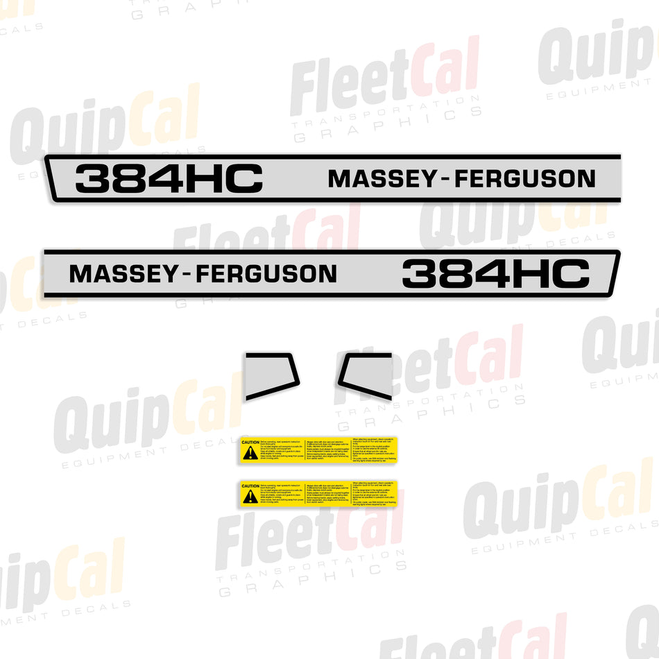 Massey Ferguson 384HC Tractor Decal Set
