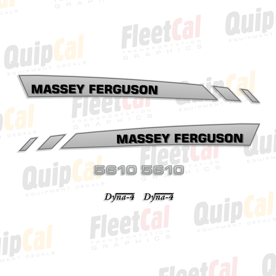 Massey Ferguson 5610 Dyna-4 Tractor Hood Decal Set