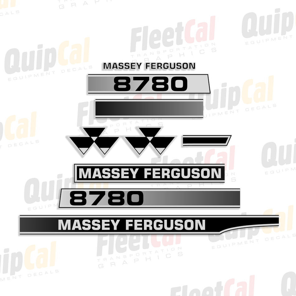 Massey Ferguson 8780 Combine Decal Set