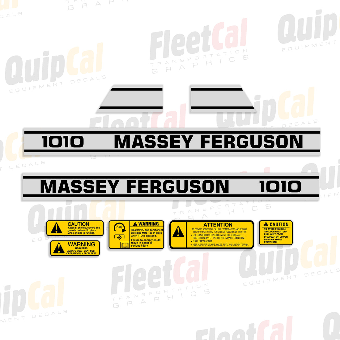 Massey Ferguson 1010 Compact Tractor Marking Decal Set – Truck and ...