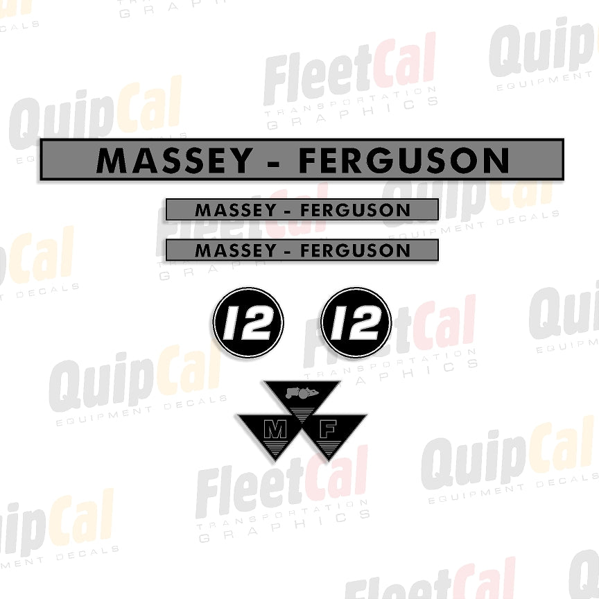 Ferguson Decals Massey Ferguson 12 Baler Marking Decal Set – Truck and Equipment Decals