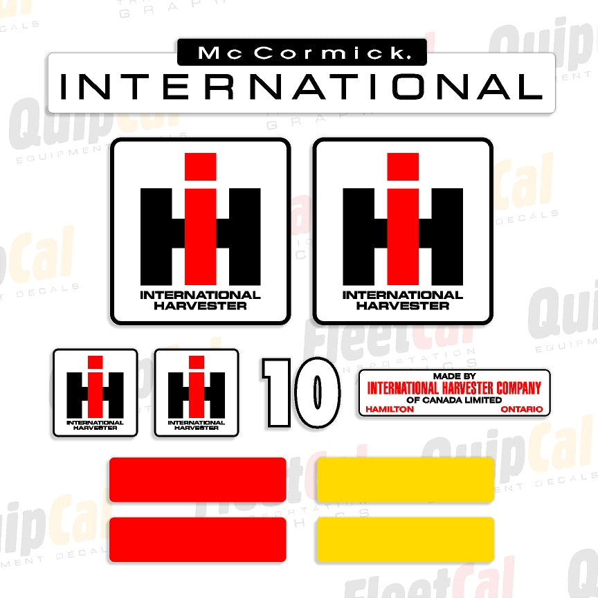 McCormick International Seed Drill Decals