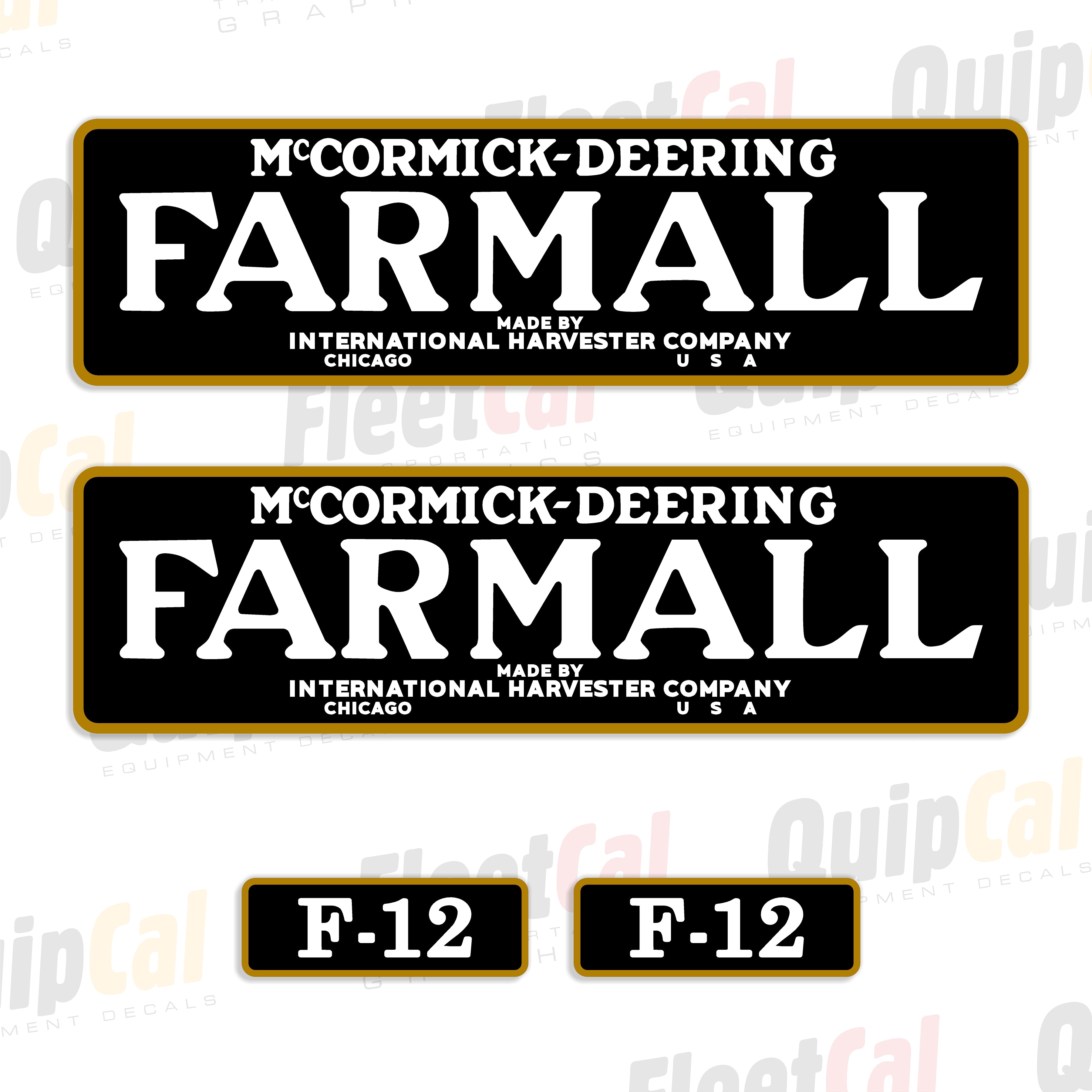 McCormick Deering Tractor Decals
