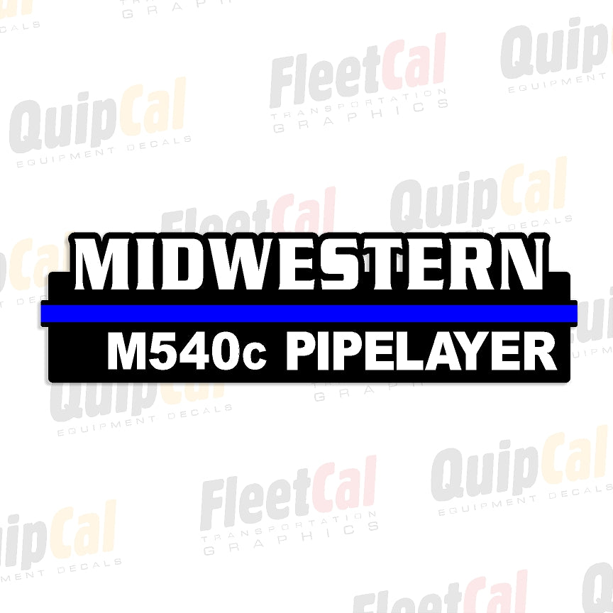 Piplayer Sticker Midwestern M540C Pipelayer Marking Decal Set – Truck and Equipment Decals