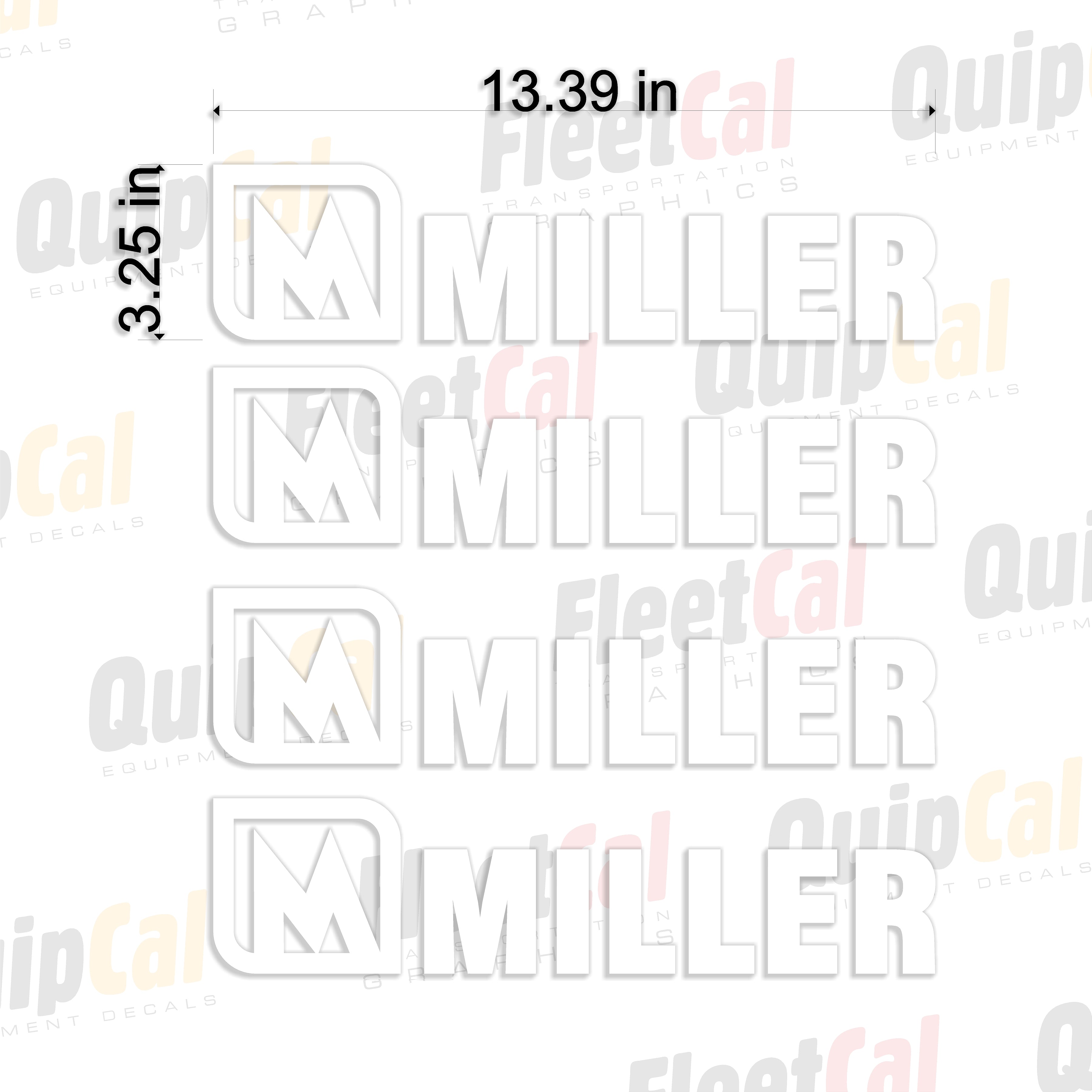 Miller Discs Decals (QTY 4) – Truck and Equipment Decals