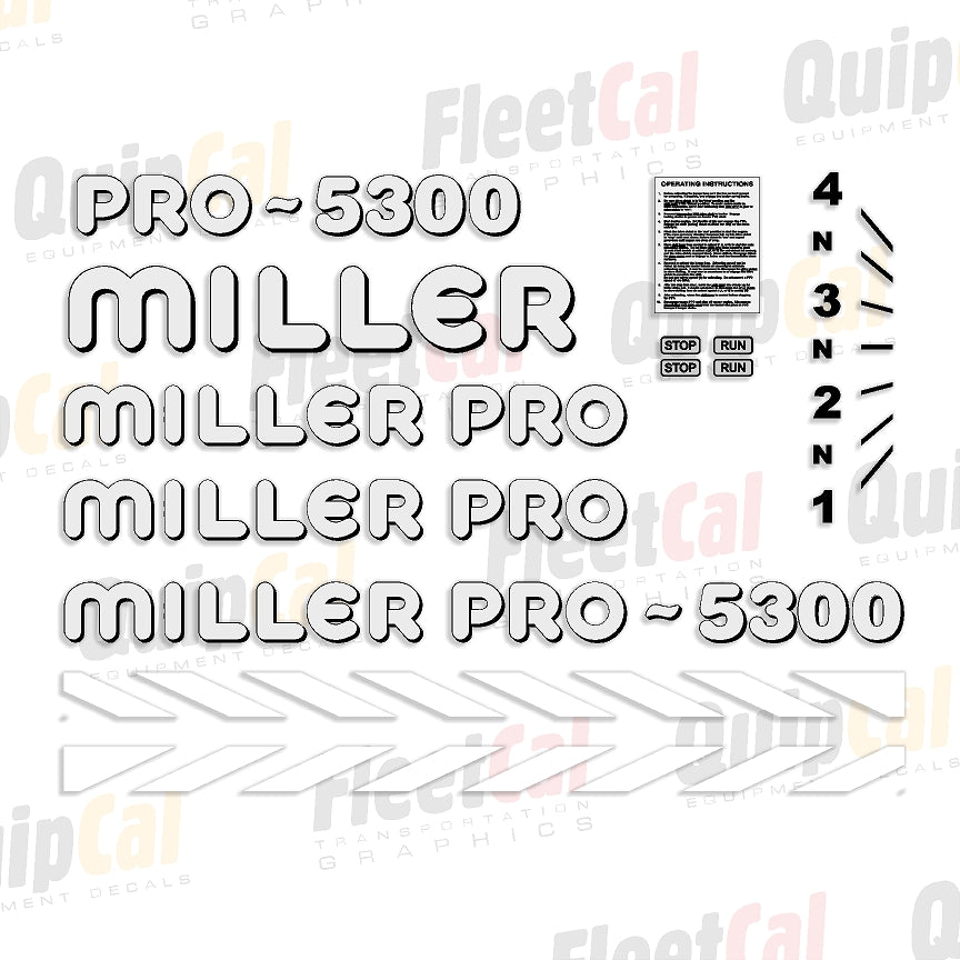 Miller Forage Wagon Decals