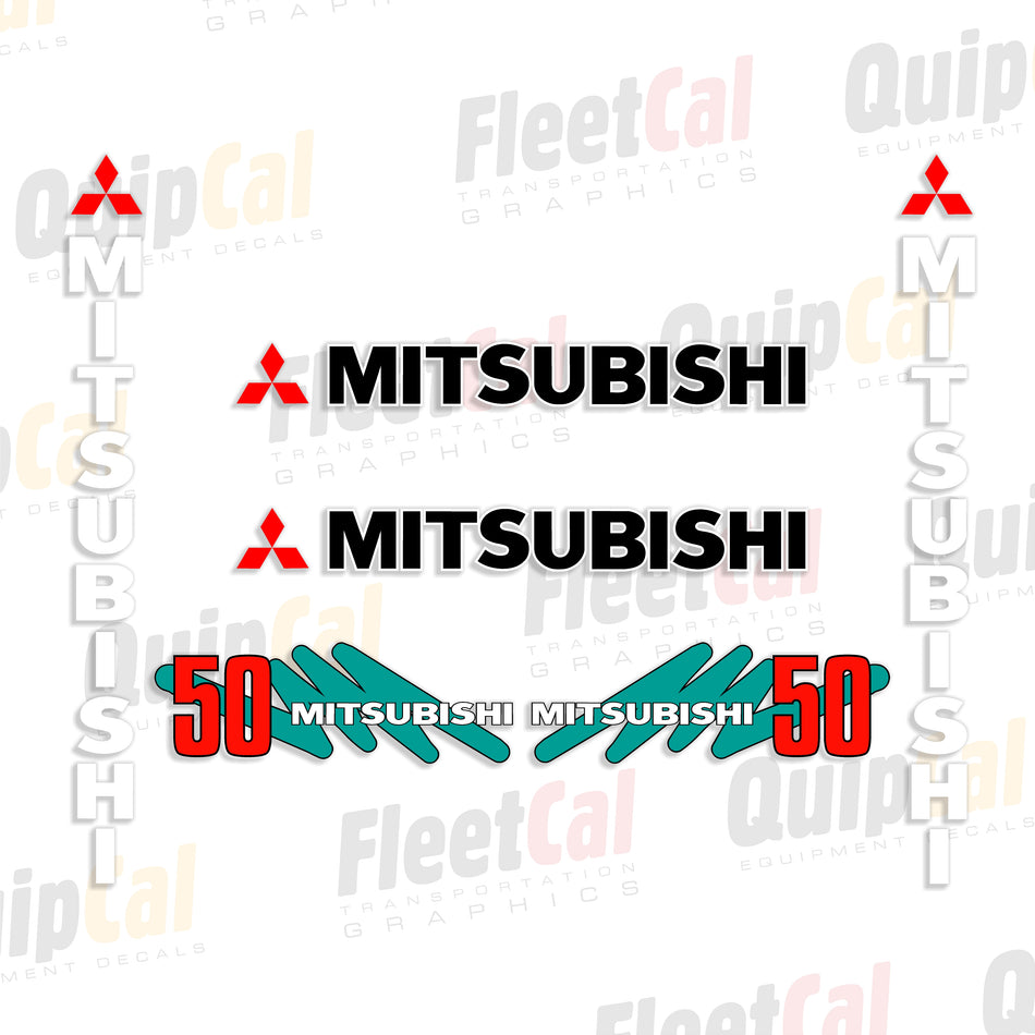 Mitsubishi Forklift Decals