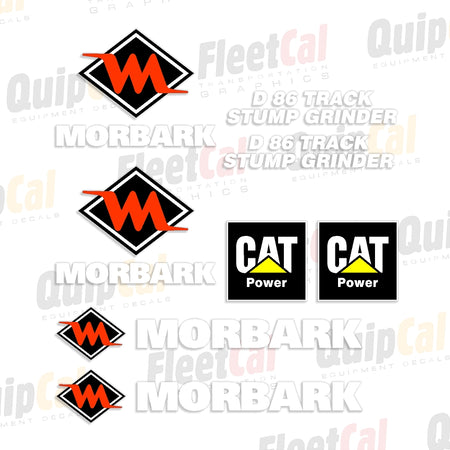 Morbark Stump Grinder Decal Set