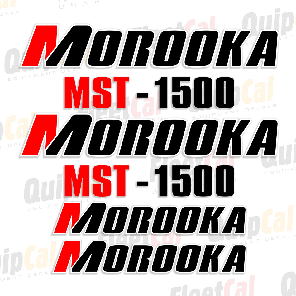 Morooka MST-1500 Crawler Dump Decal Set