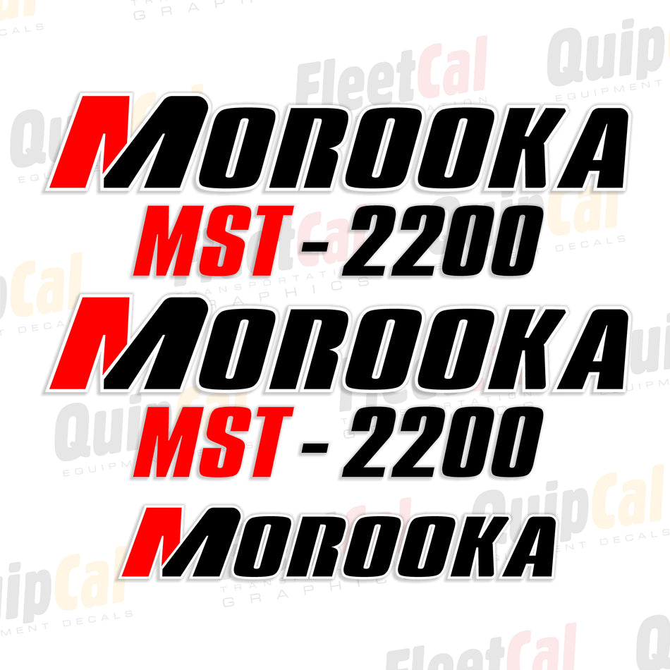 Morooka MST-2200 Crawler Dump Decal Set