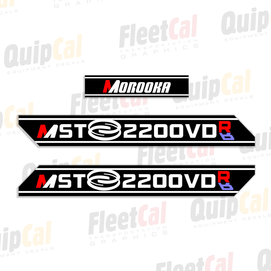 Morooka MST-2200VDRR Crawler Dump Decal Set