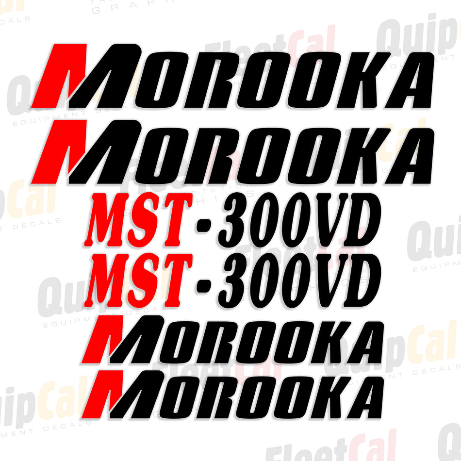 Morooka MST-300VD Crawler Dump Decal Set