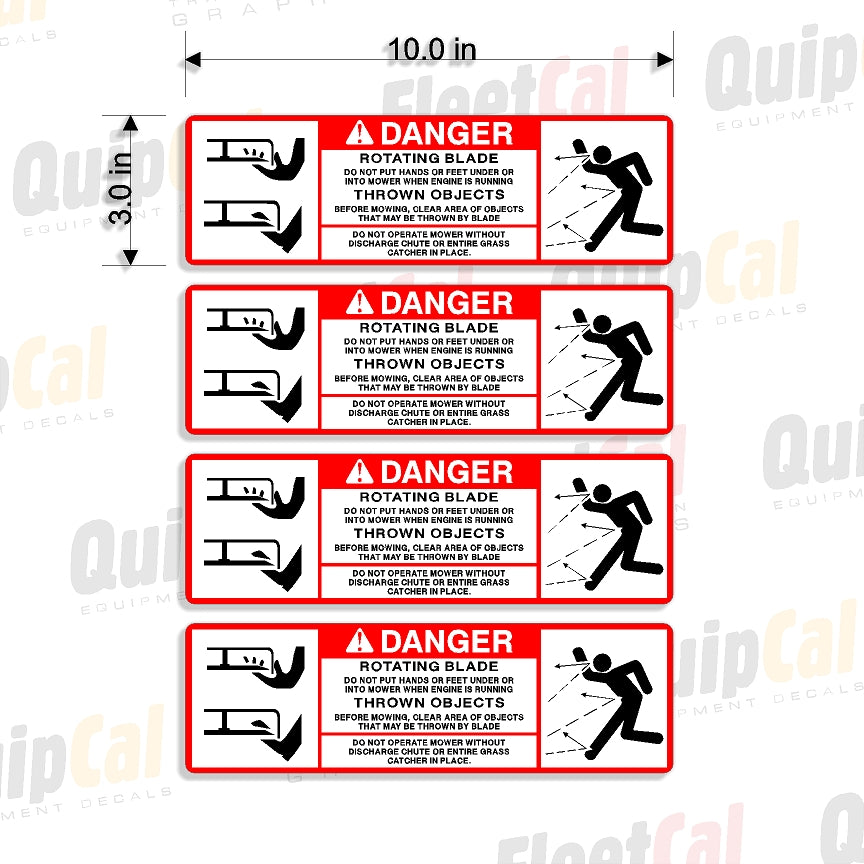 Mower - Rotating Blades and Thrown Objects Decals
