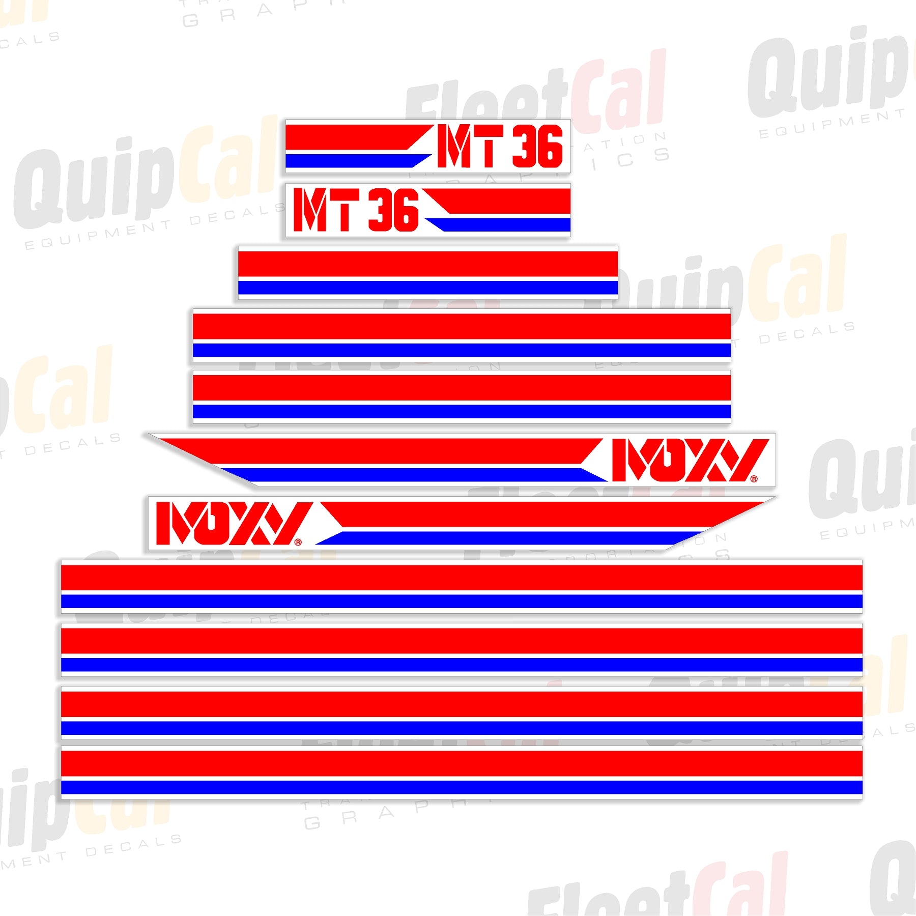 Moxy MT36 Mid 1990s Model Decal Set – Truck and Equipment Decals