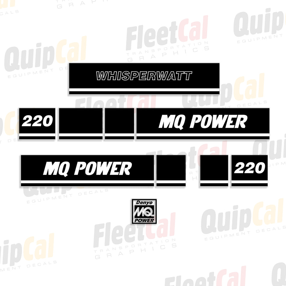 MultiQuip Generator Decals