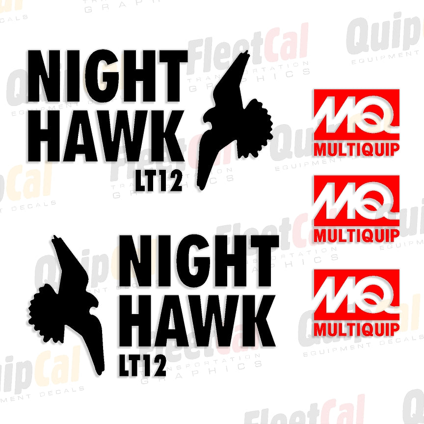 MultiQuip Night Hawk Decals