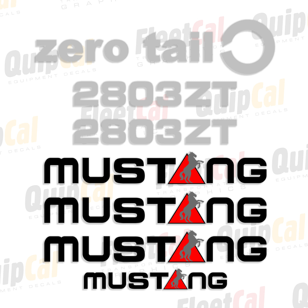 Mustang Mini Excavator Decals