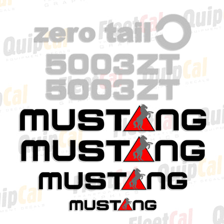 Mustang Excavator Decals