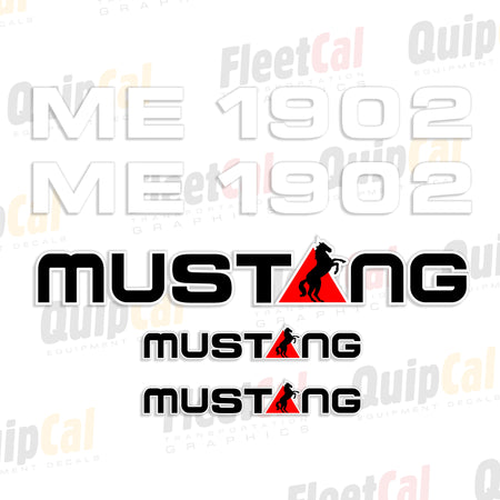 Mustang Mini Excavator Decals