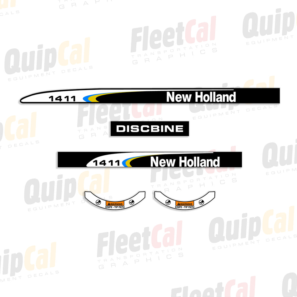 New Holland 1411 Discbine Mower Late Model Decal Set