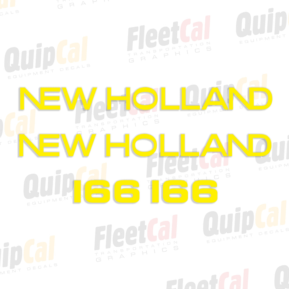 New Holland 166 Inverter Decal Set