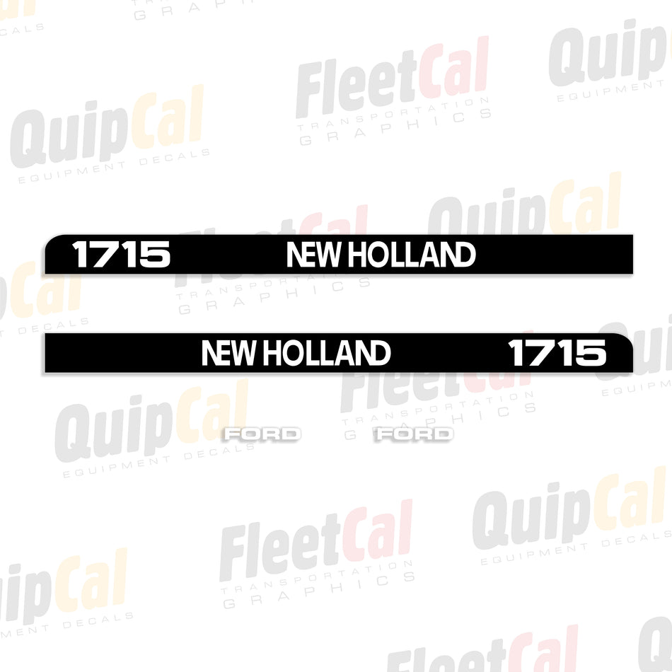 New Holland 1715 Compact Utility Tractor Hood Decals