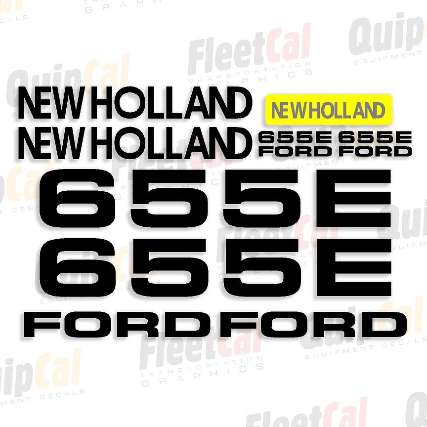 New Holland 655E Marking Decal Set