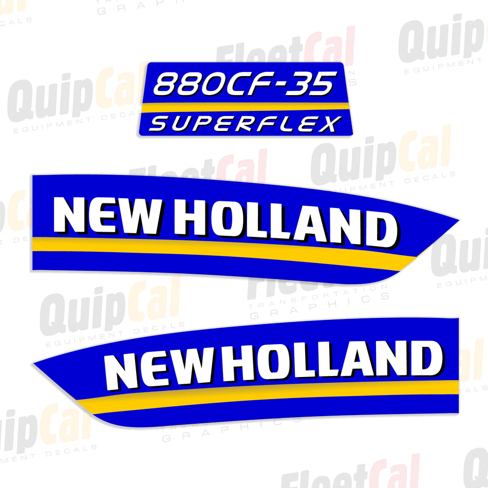 New Holland 880CF-35 Combine Header Decal Set