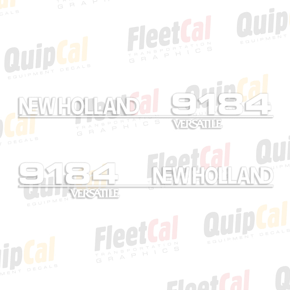 New Holland 9184 - Versatile - Tractor Hood Decal Set