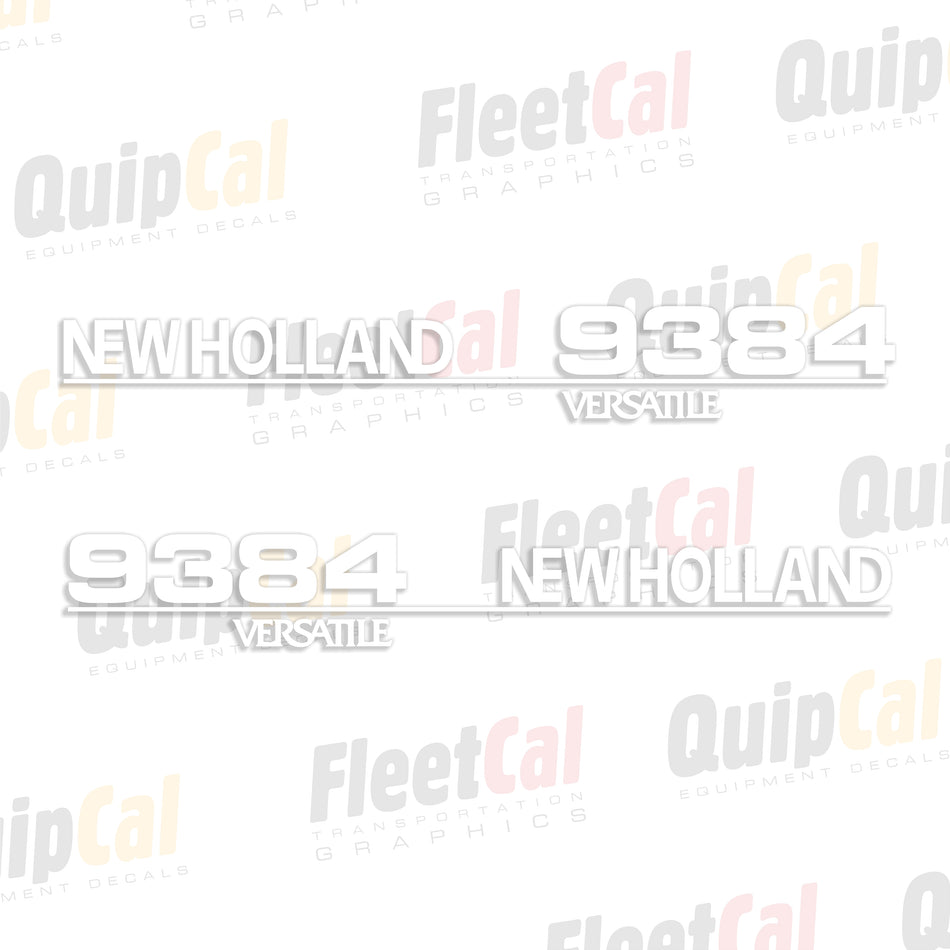 New Holland 9384 - Versatile - Tractor Hood Decal Set