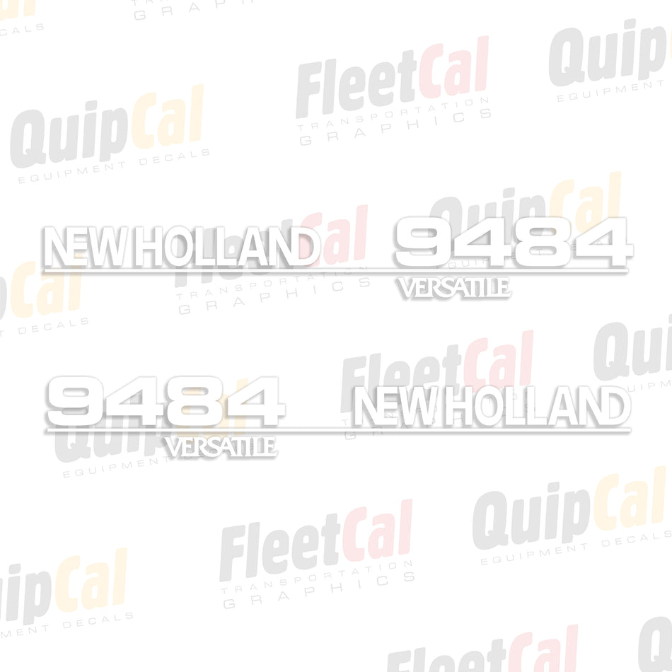 New Holland 9484 - Versatile - Tractor Hood Decal Set