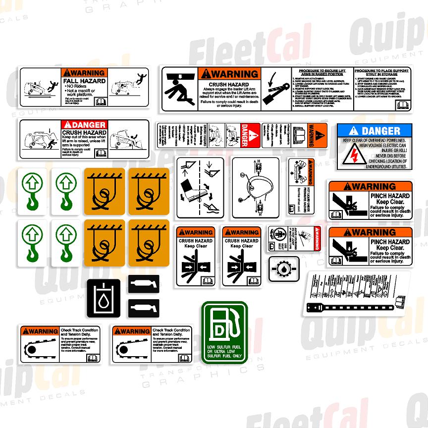 New Holland L and C Series Compact Loader Safety Decal Set – Truck and ...