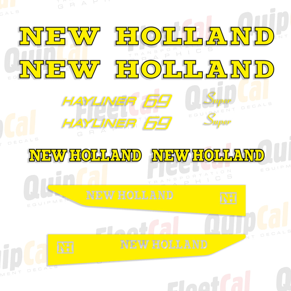 New Holland Super Hayliner 69 Baler Decal Set