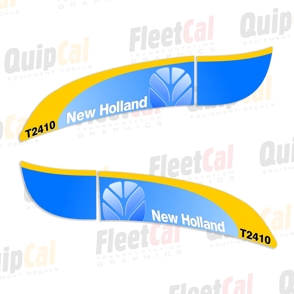 New Holland T2410 Tractor Hood Decal Set