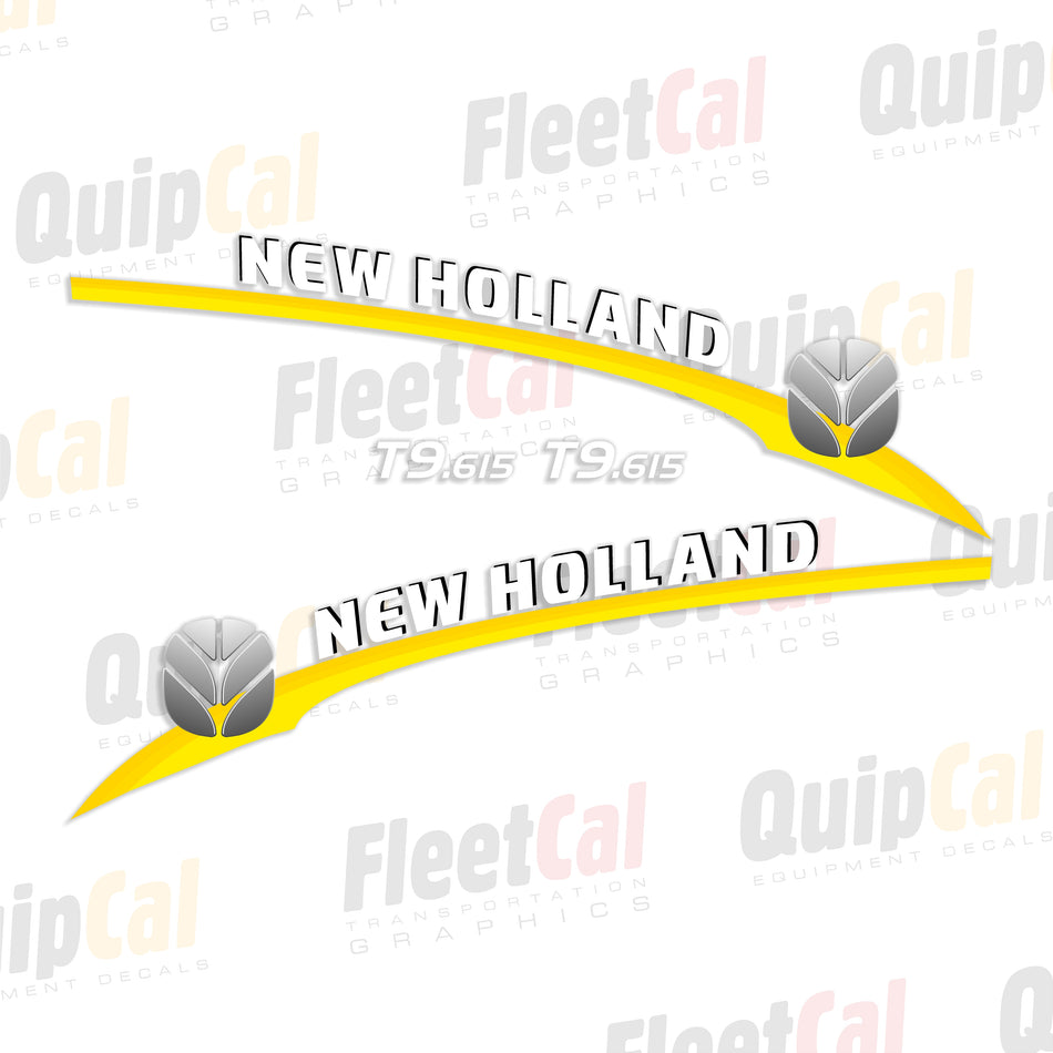 New Holland T9.615 Tractor Hood Decal Set