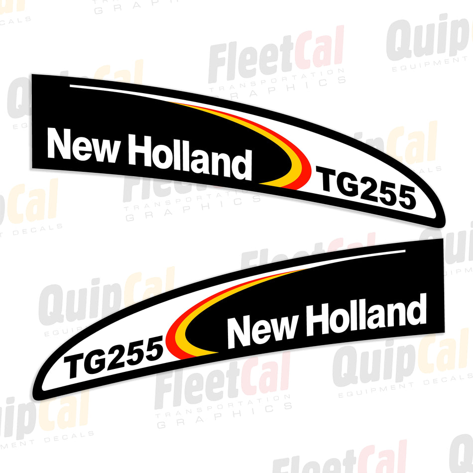 New Holland TG255 Tractor Hood Decal Set