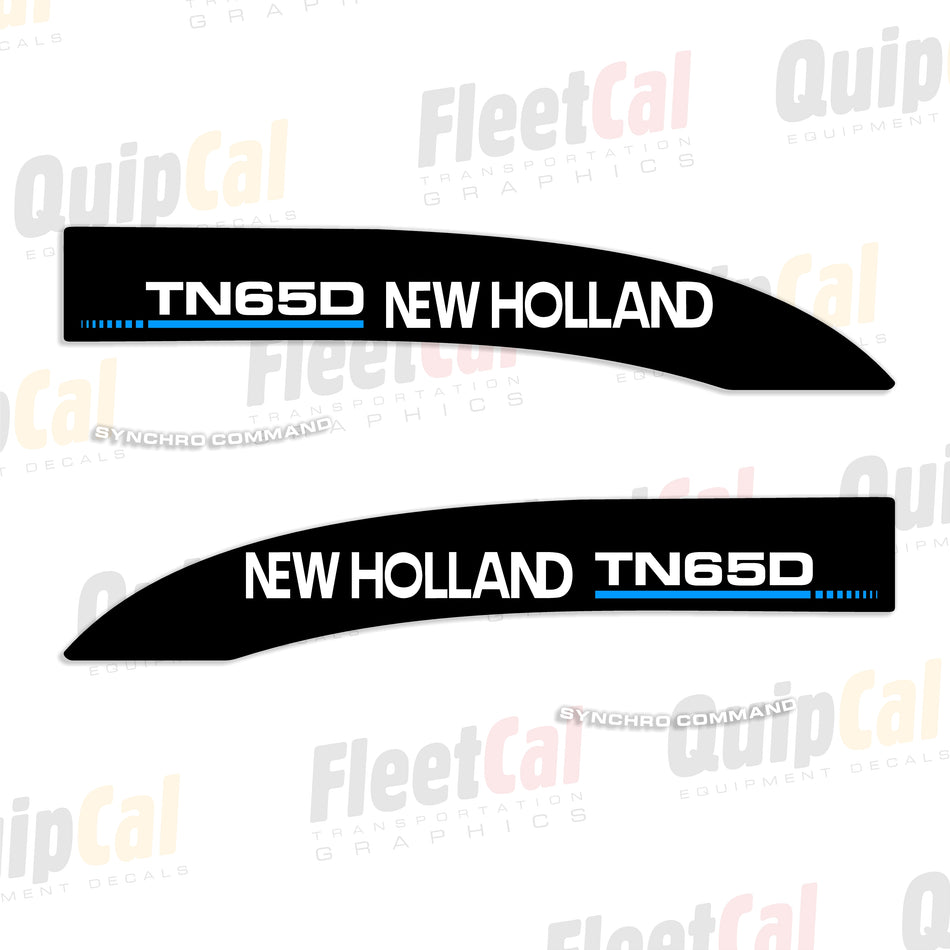 New Holland TN65D Tractor Hood Decal Set