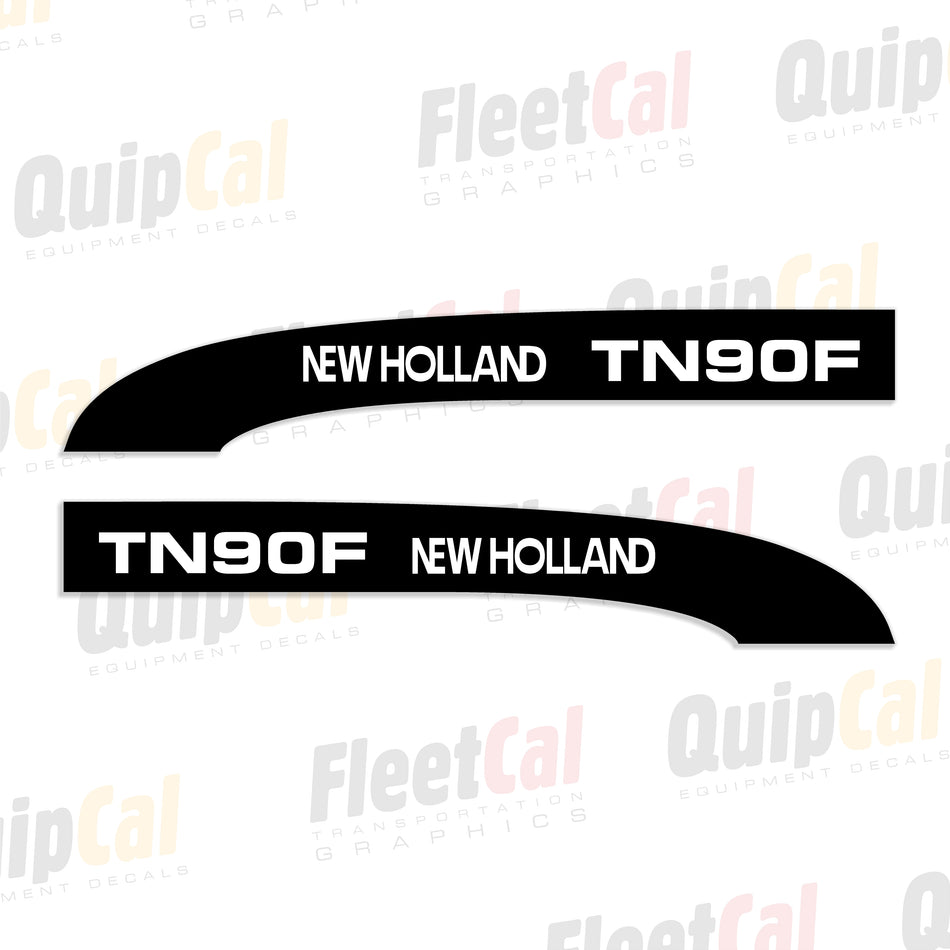 New Holland TN90F Tractor Hood Decal Set