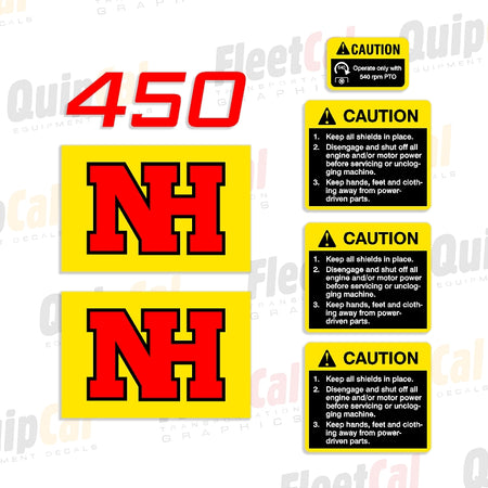 New Holland Mower Decals