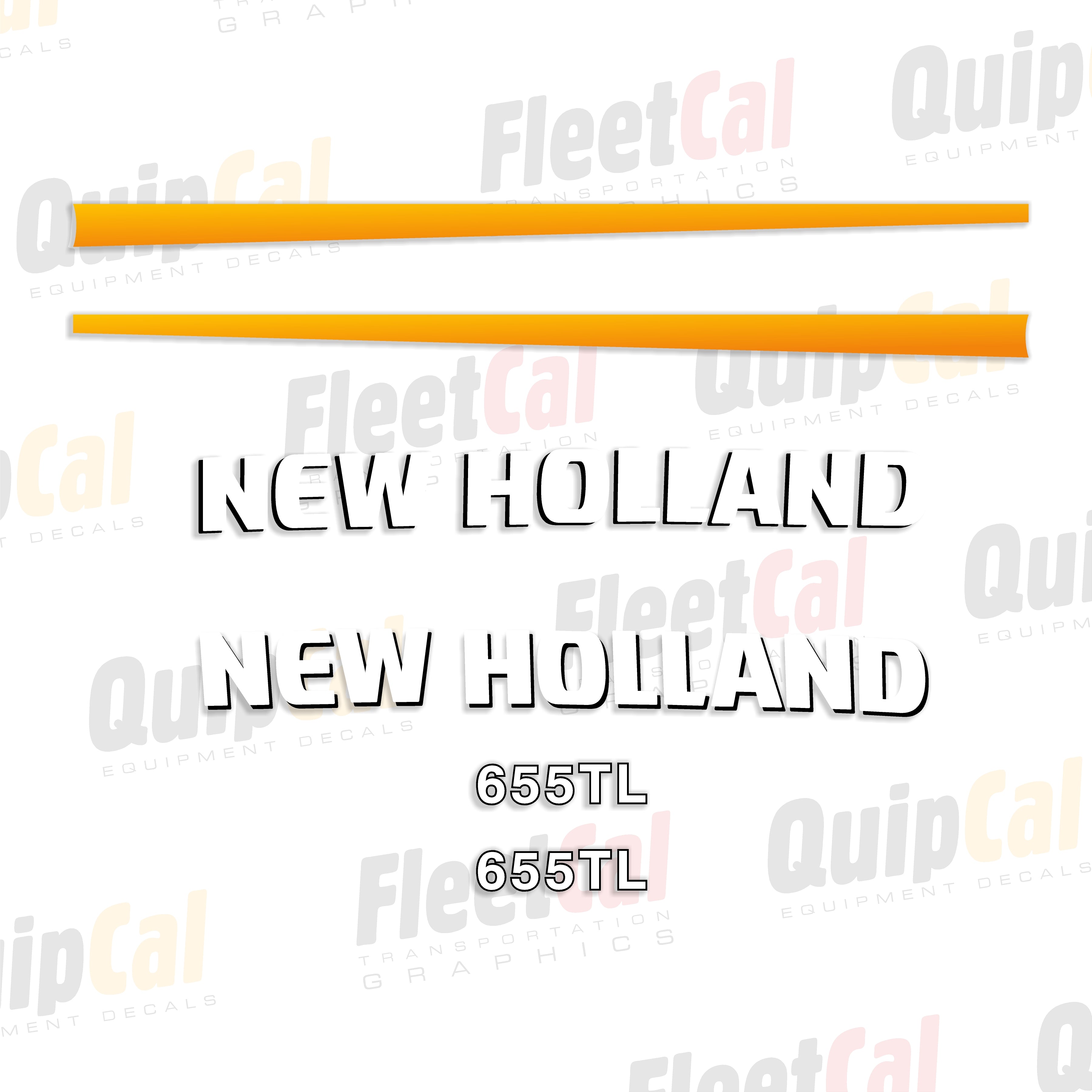 New Holland 655TL Front Loader Marking Decal Set – Truck and Equipment ...