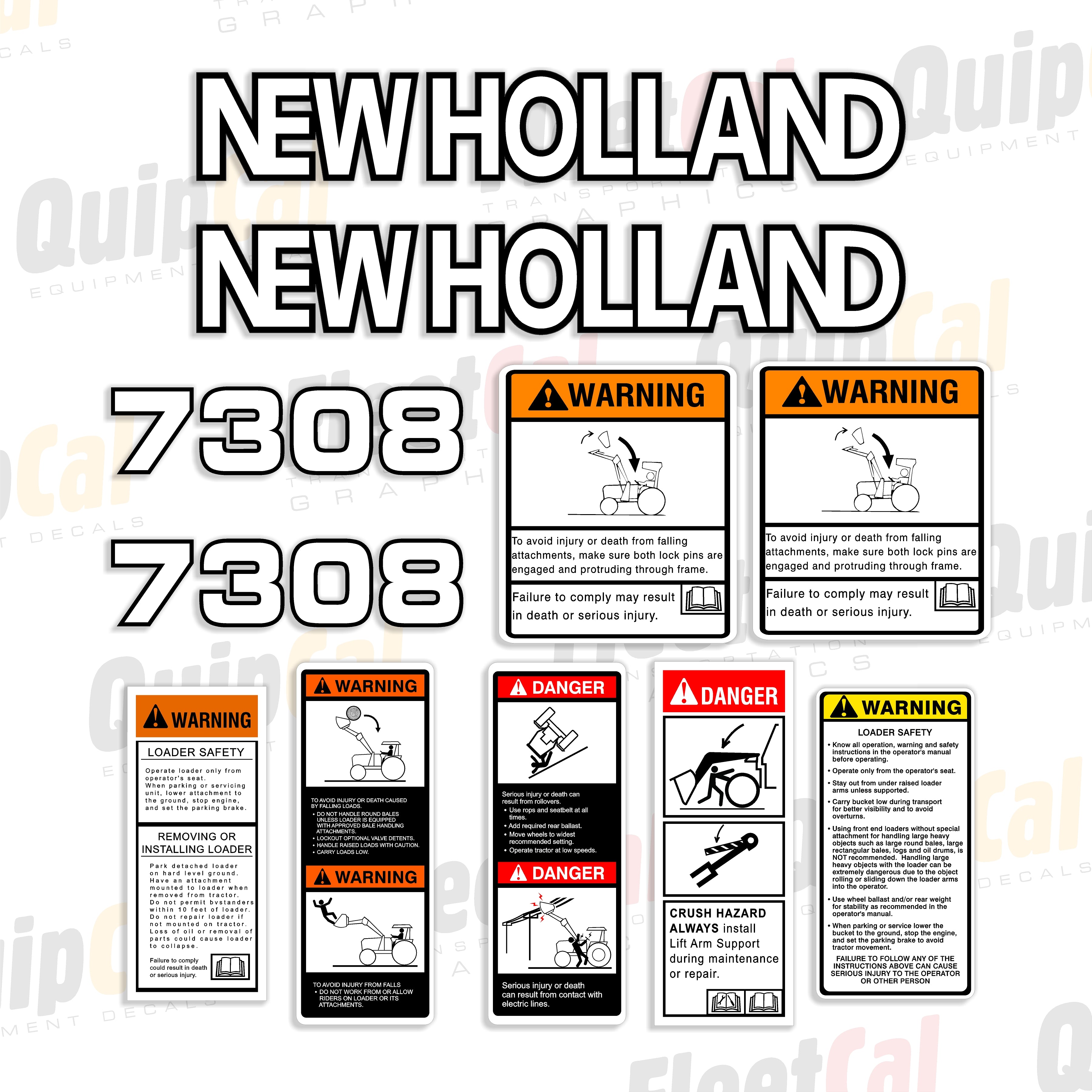 New Holland Front Loader Decals