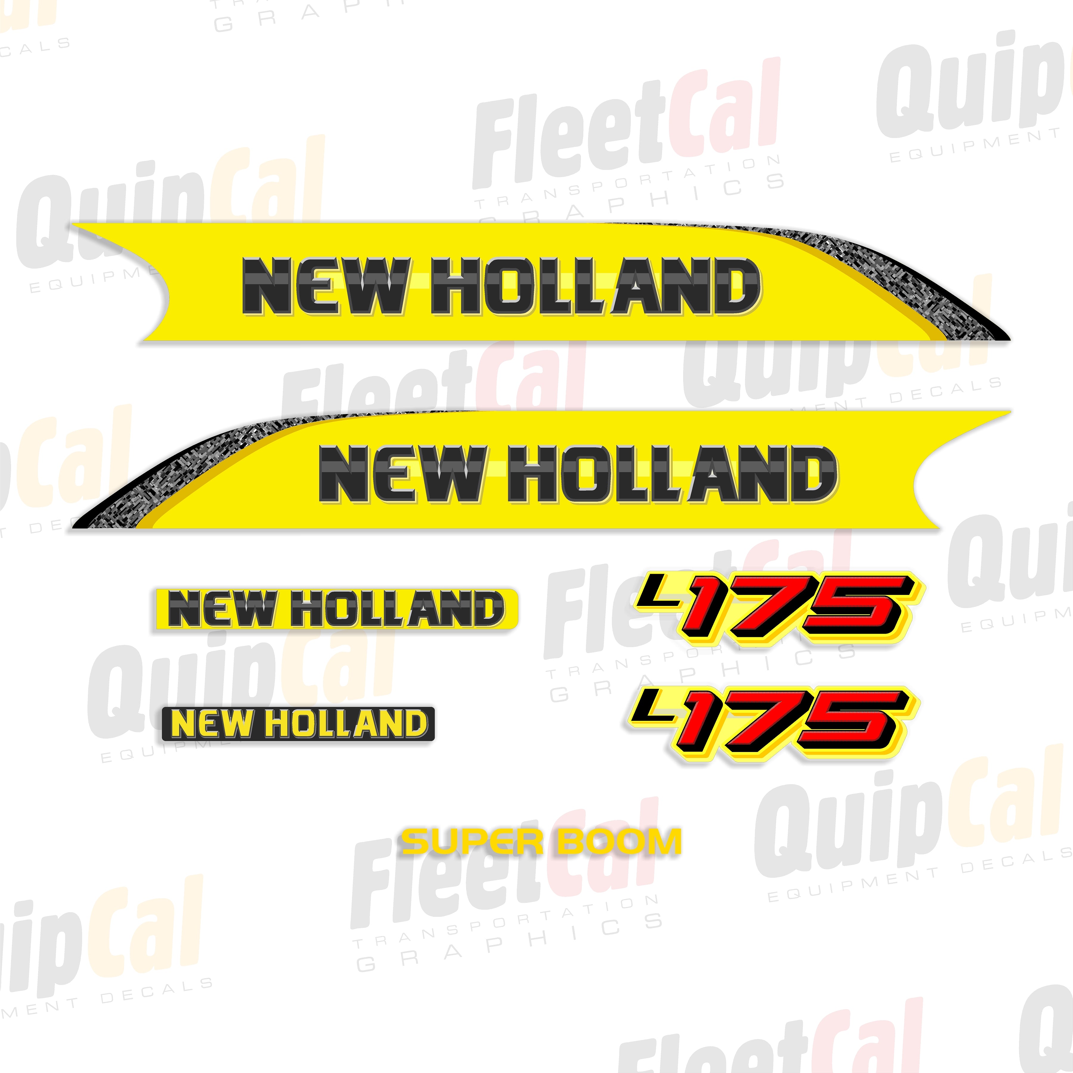 New Holland L175 Skid Loader Marking Decal Set – Truck and