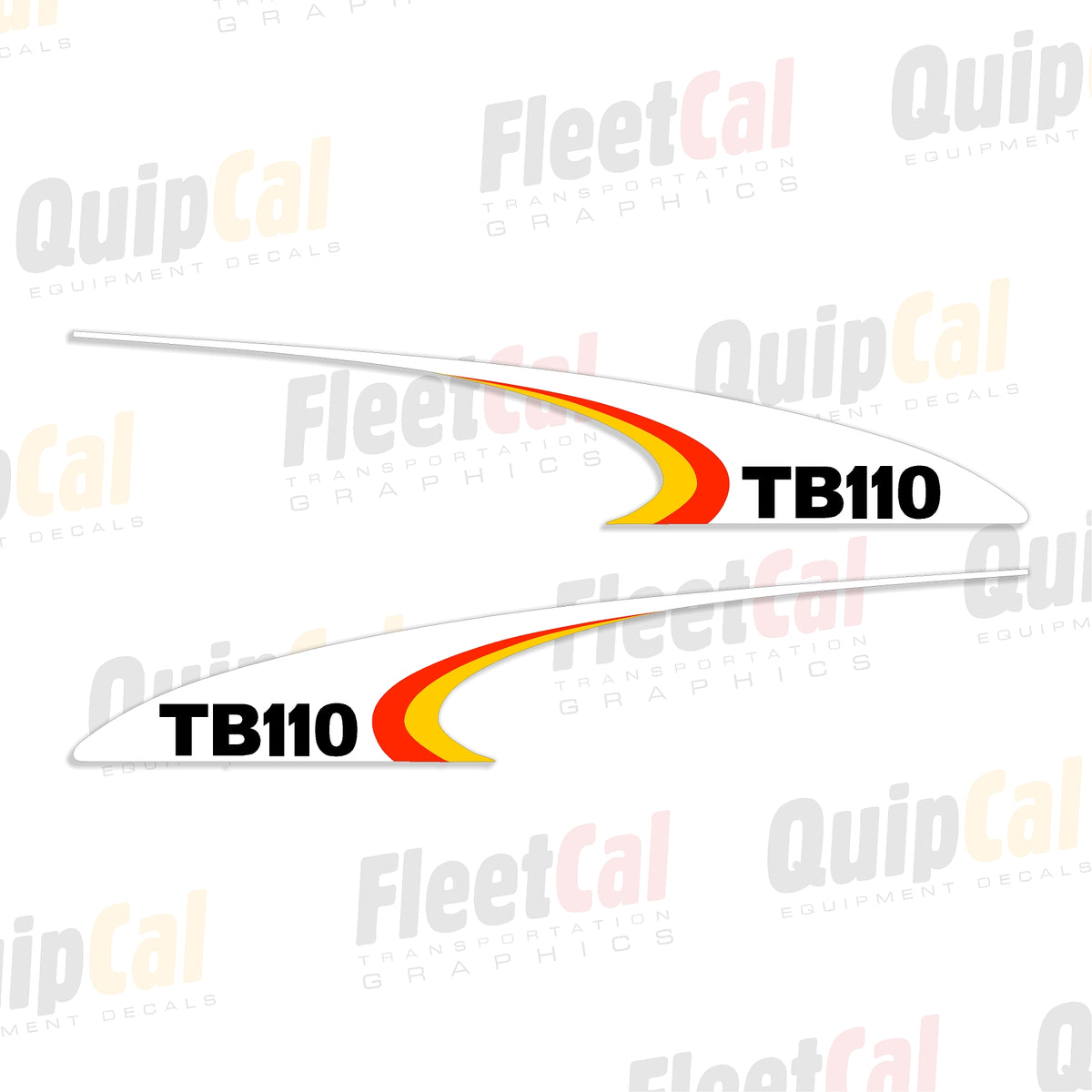 110 Graphics Lettering New Holland TB110 Tractor Marking Decal Set – Truck and Equipment Decals